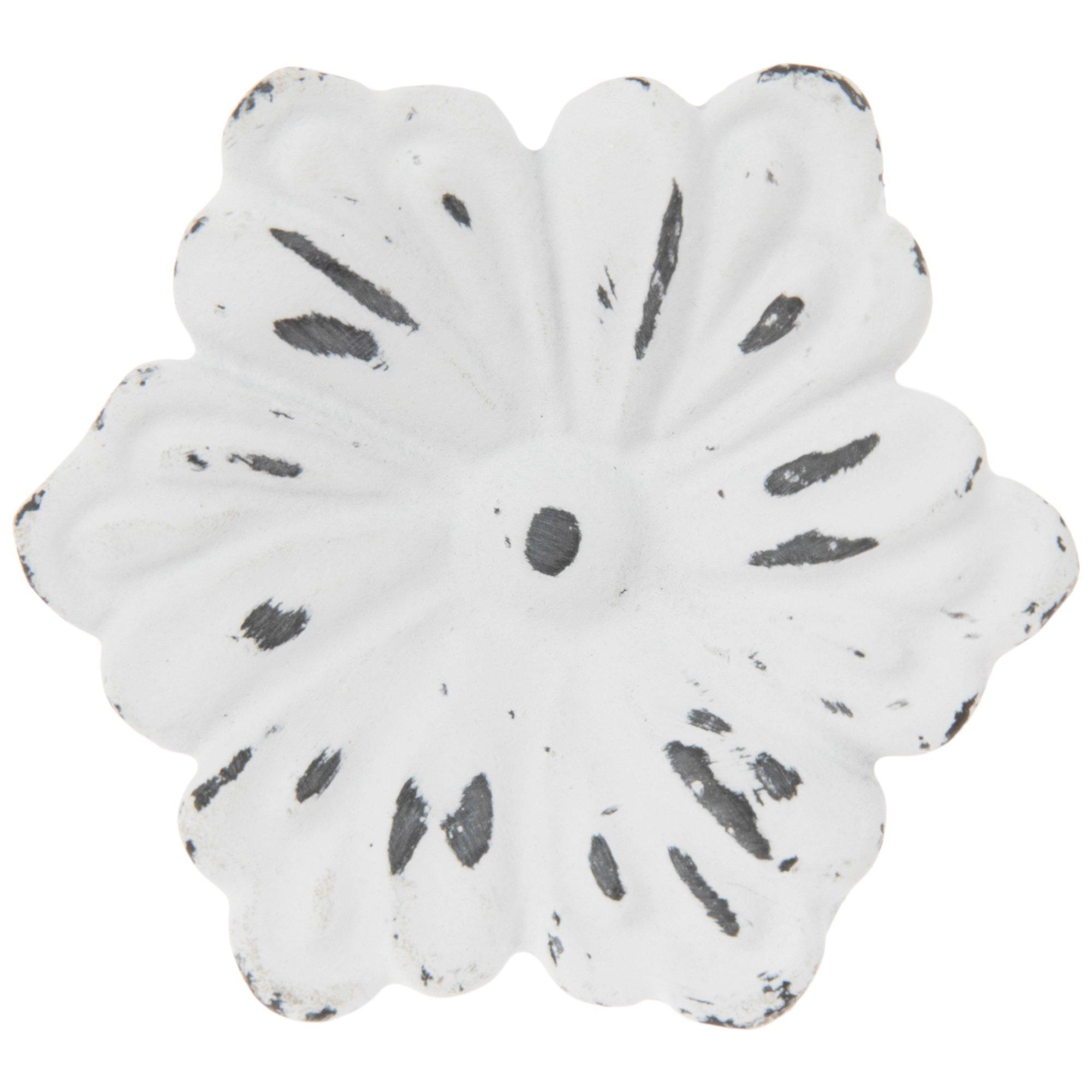 Distressed White Flower Metal Knob | Hobby Lobby | 1858695