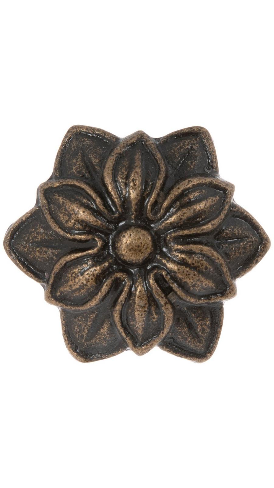 Antique Bronze Flower Metal Knob | Hobby Lobby | 1859214