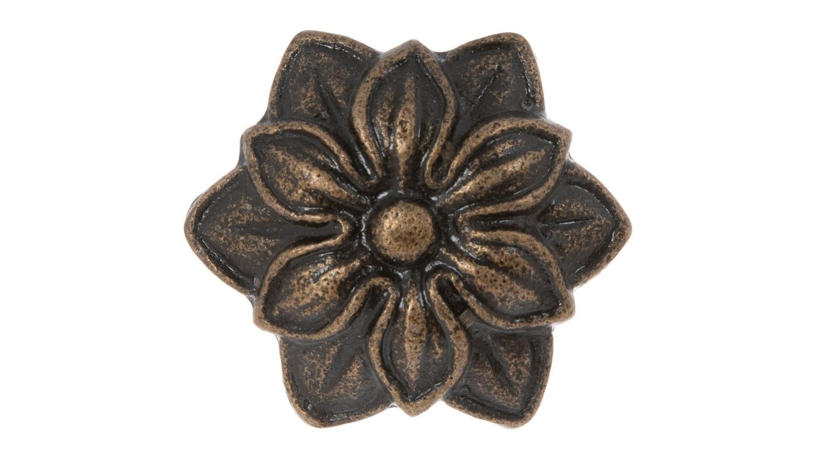 Antique Bronze Flower Metal Knob | Hobby Lobby | 1859214