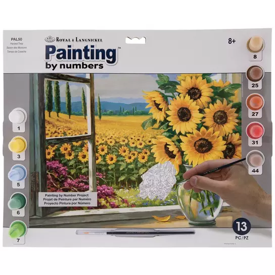 Gardening Afternoon Paint-By-Numbers Kit - Modern Prairie