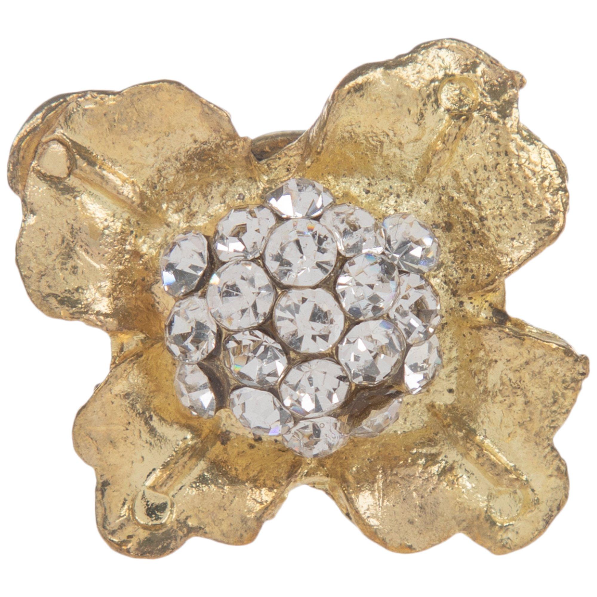 Gold Flower Rhinestone Knob | Hobby Lobby | 1859412