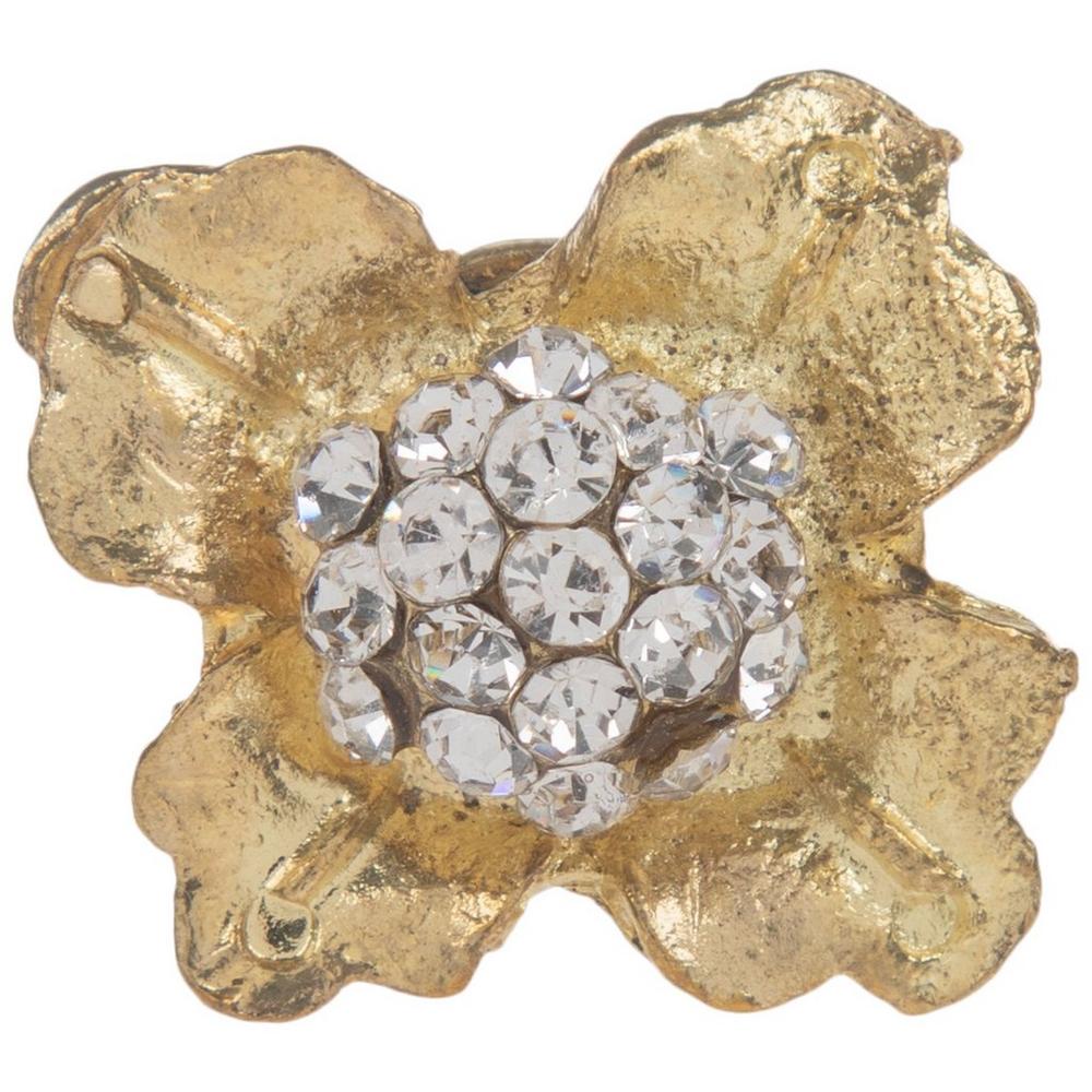 Gold Flower Rhinestone Knob | Hobby Lobby | 1859412