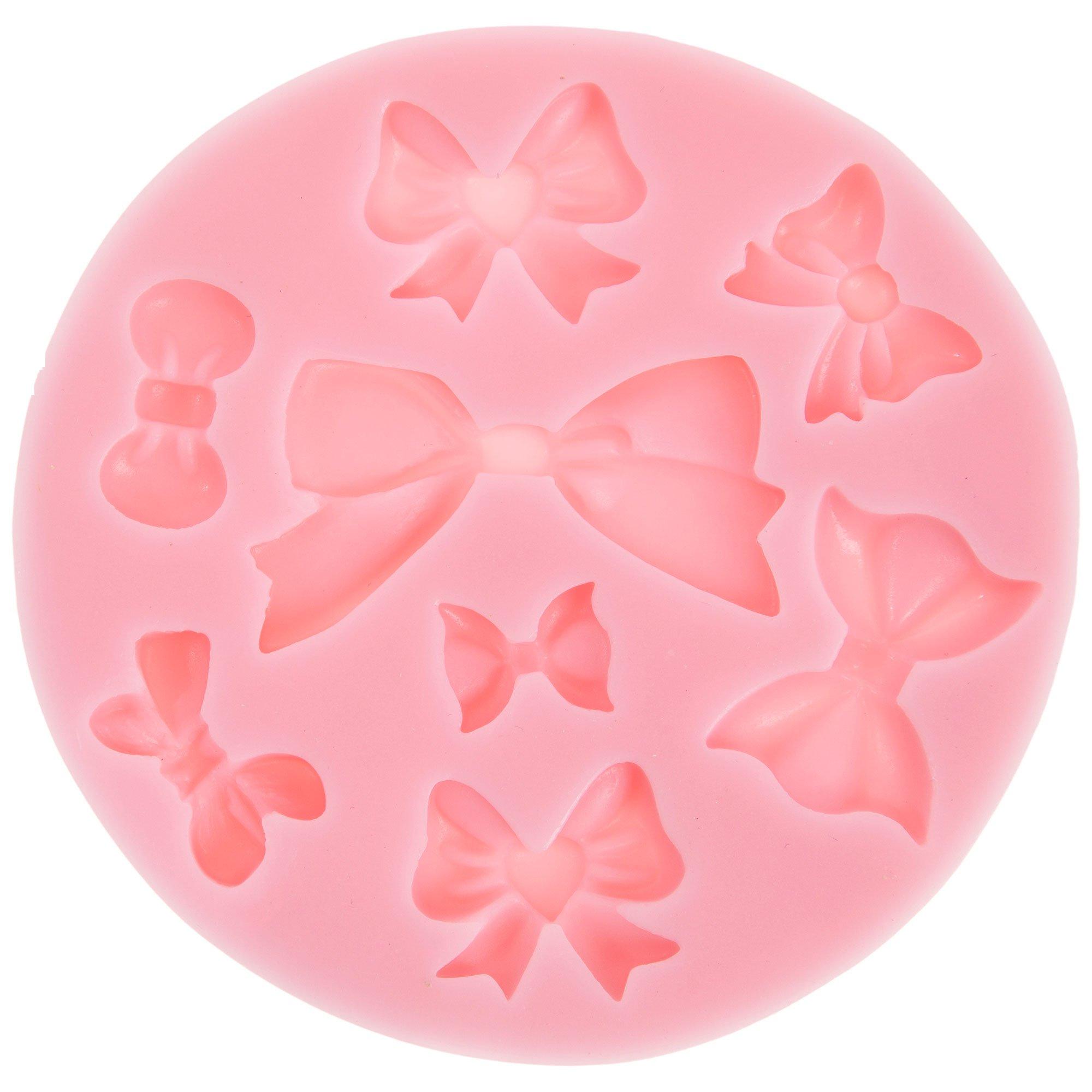 Mini Bow Silicone Fondant Molds Bowknot Fondant Chocolate Candy Molds Bow  Sugar Craft DIY Cake Molds for Birthday Party Cake Cupcake Decoration Set  of 3