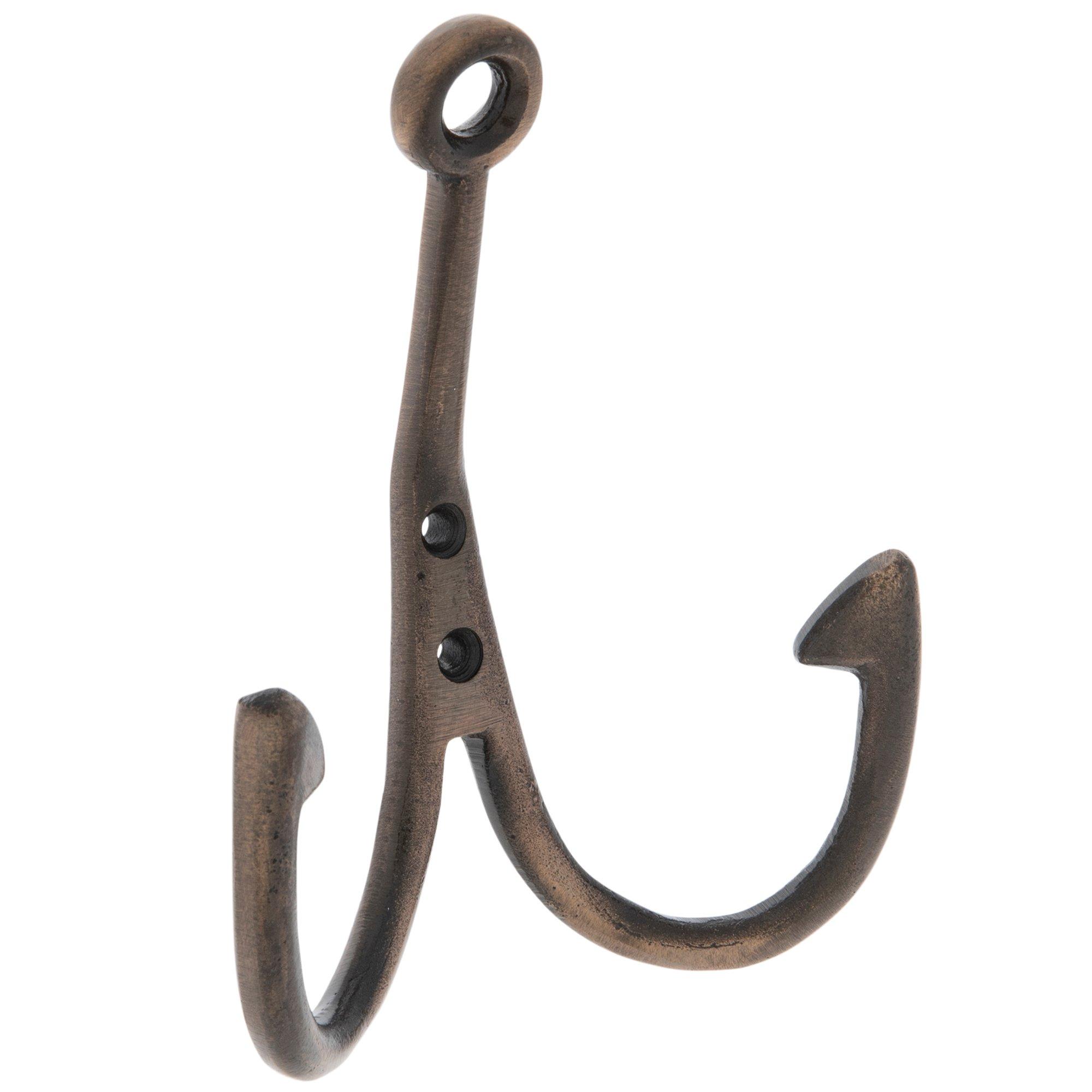Antique Brass Fishing Style Metal Wall Hook, Hobby Lobby