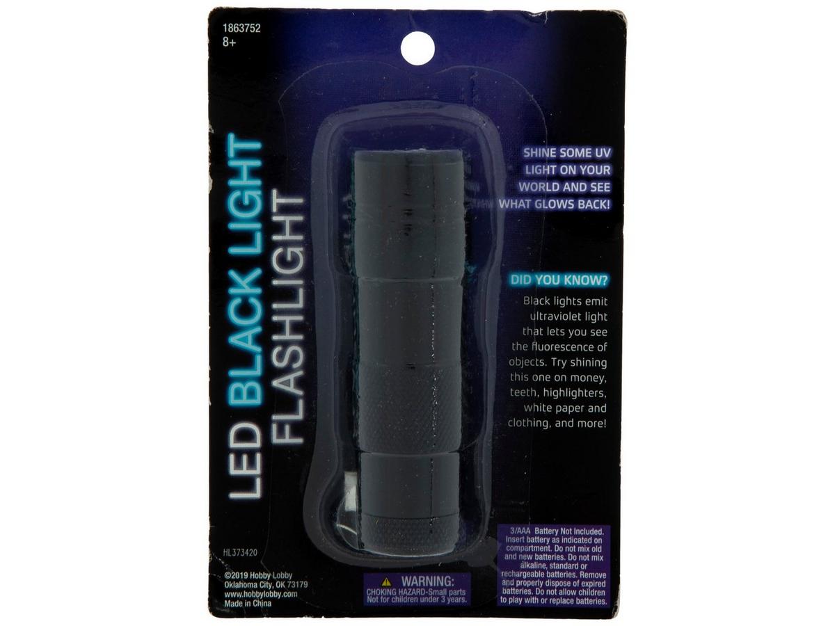 Black Light LED Flashlight | Hobby Lobby | 1863752
