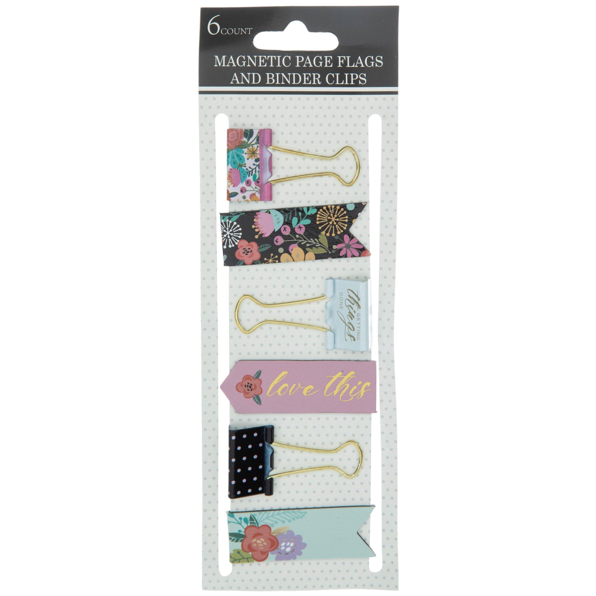 Floral Bookmarks & Binder Clips Hobby Lobby 1863877