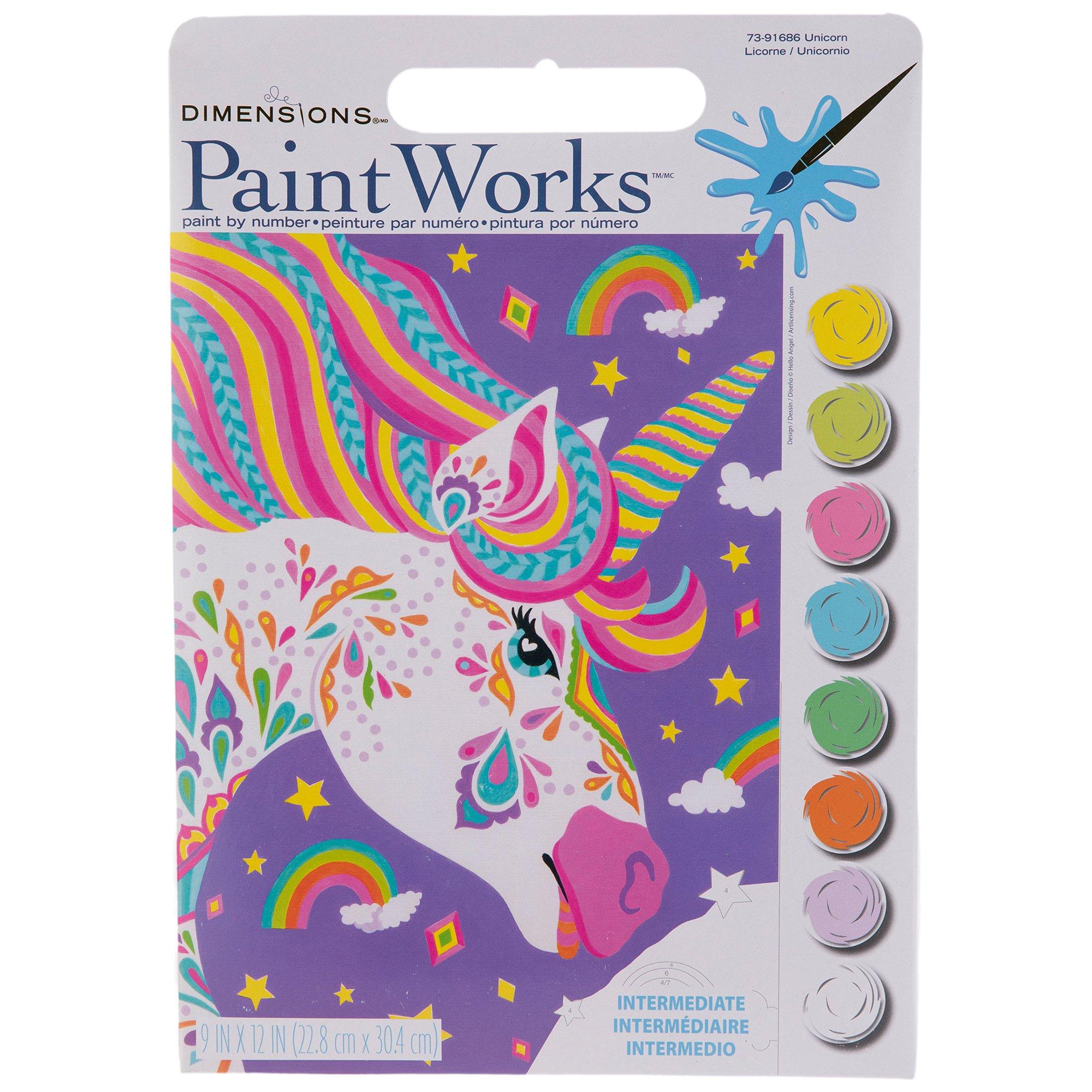 Paintworks Paint By Number 9x12 Unicorn 