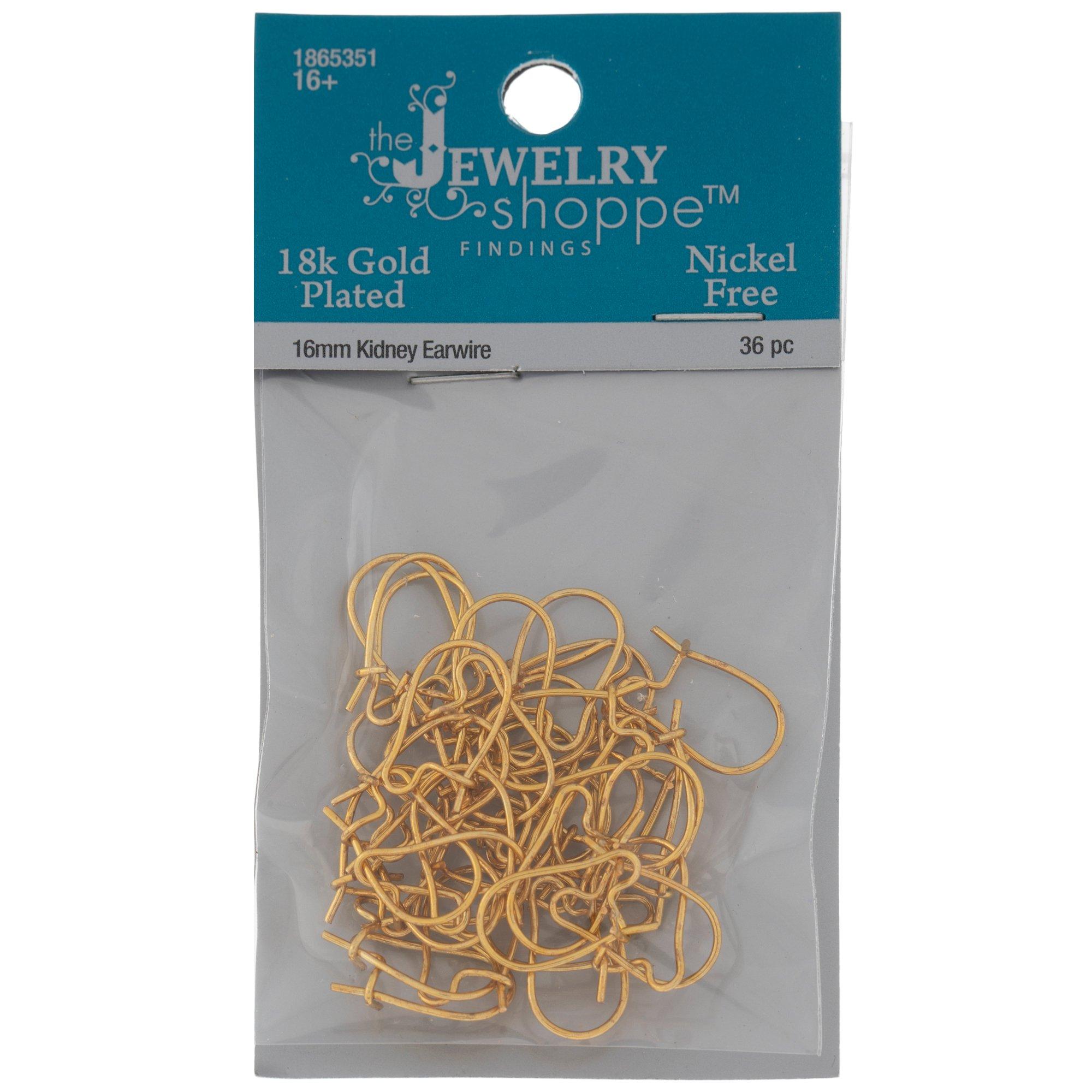 18K Gold Plated Stainless Steel Fish Hook Ear Wires | Hobby Lobby | 2154169