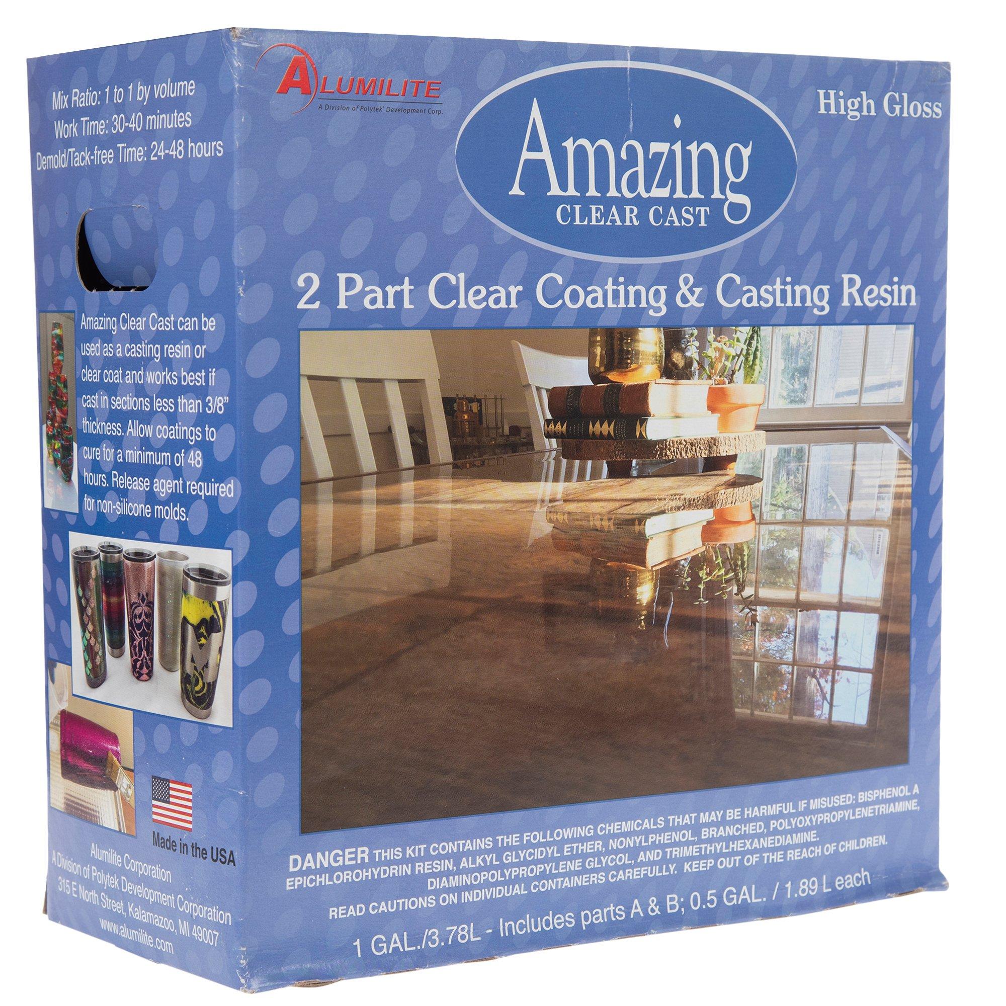 Alumilite Amazing Clear Coating & Casting Resin Kit, 1Gal.