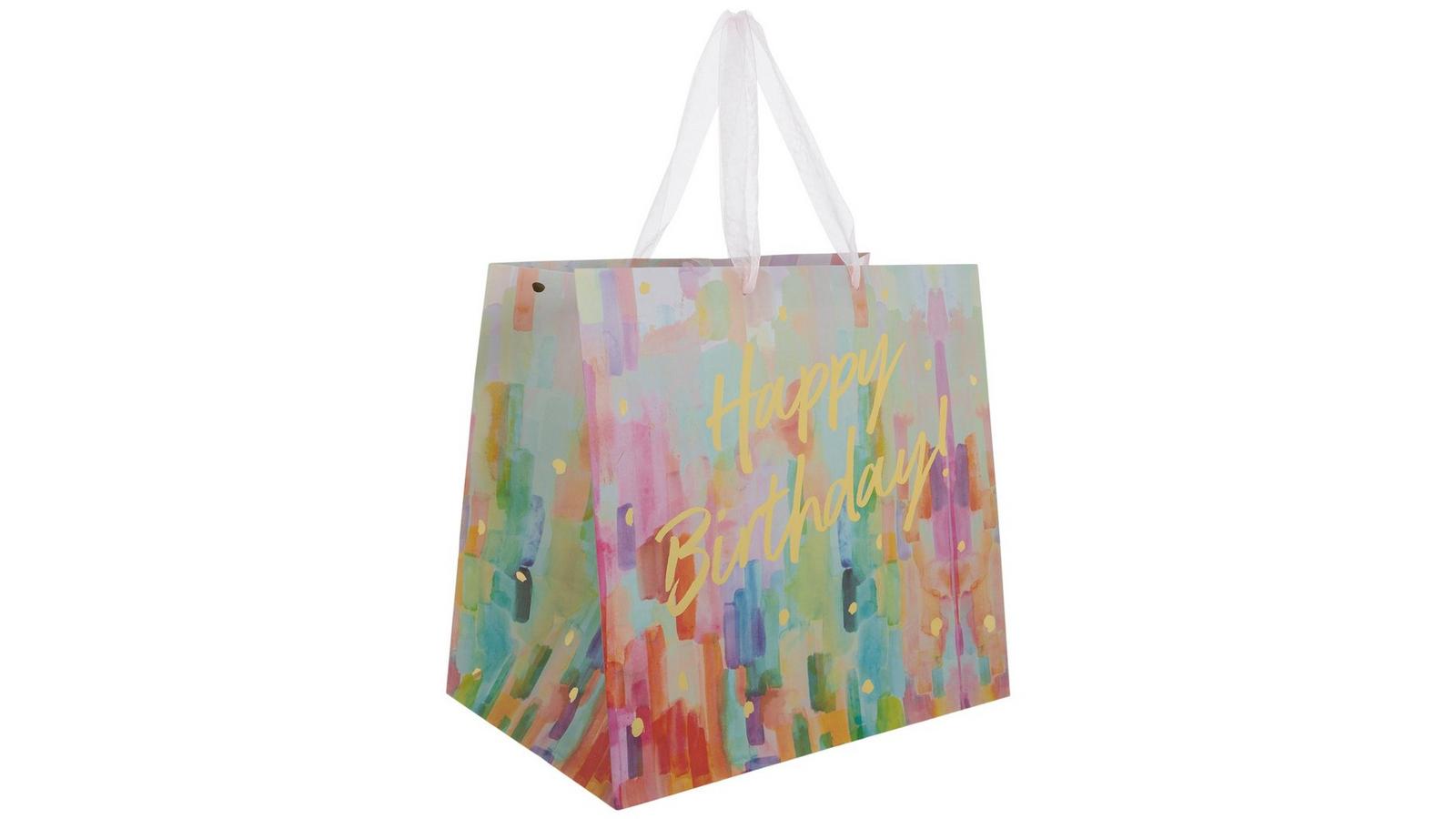 Happy Birthday Watercolor Gift Bag | Hobby Lobby | 1866615