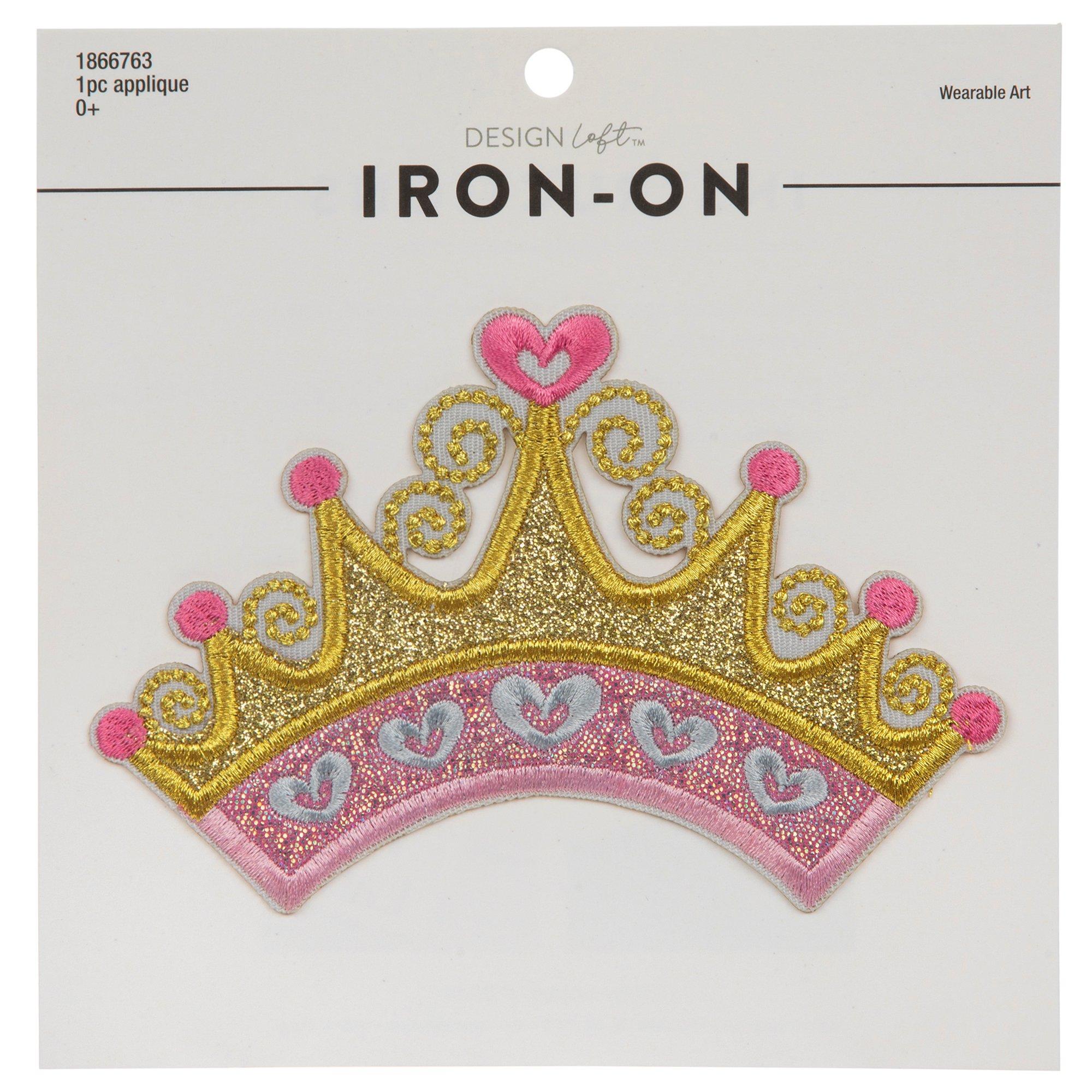Passenger Princess Heart Patch Pink Girlie Crown Embroidered Iron on P –  Patch Collection