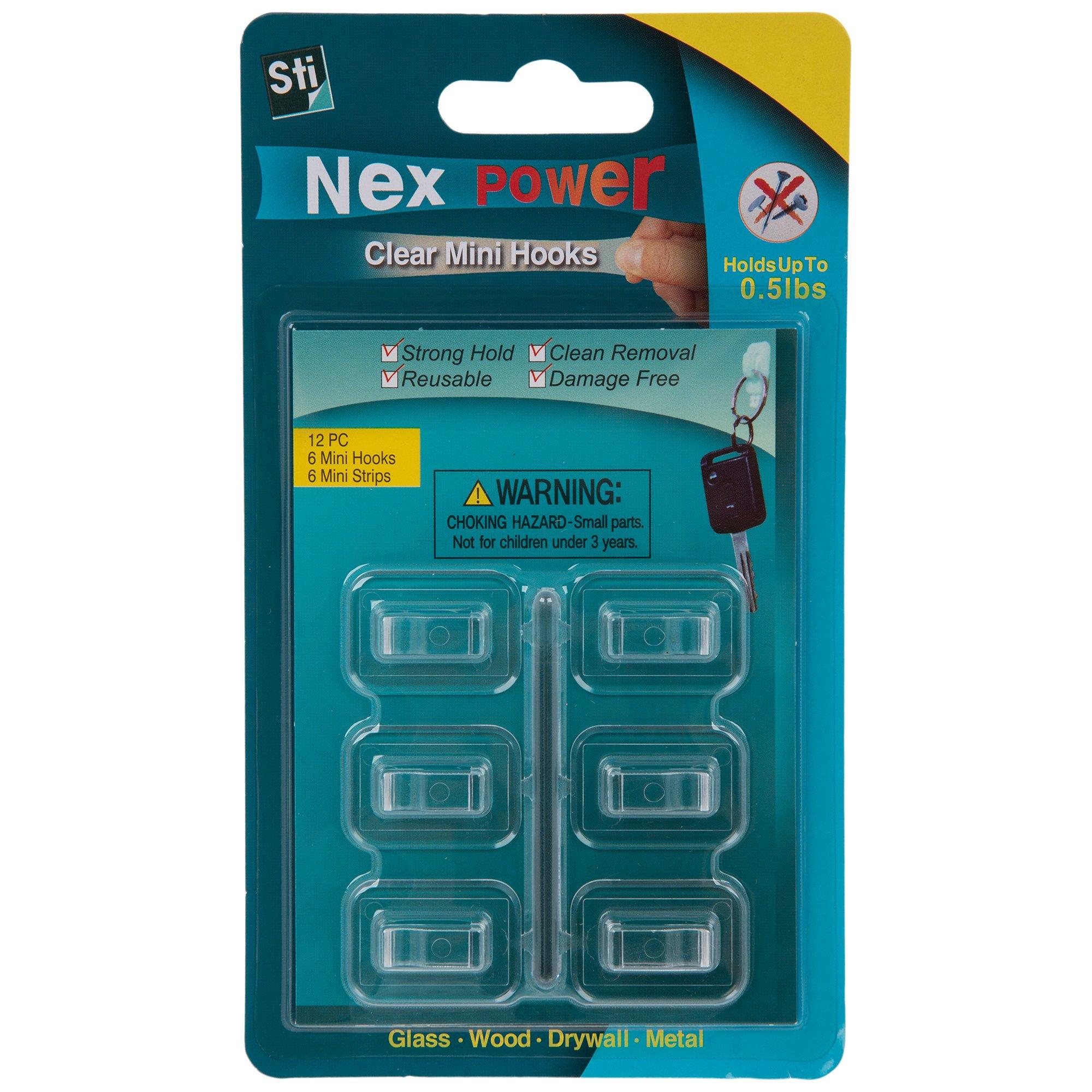 Clear Mini Adhesive Wall Hooks Hobby Lobby 1867662