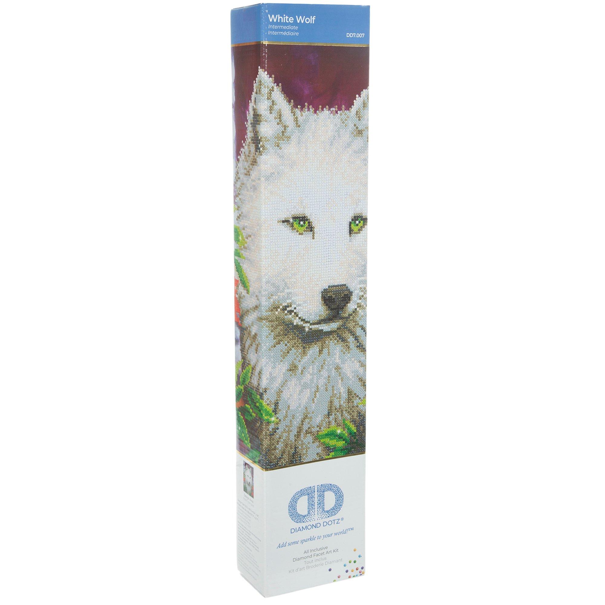 Diamond Dotz Diamond Painting Kit Forest Wolf Design 