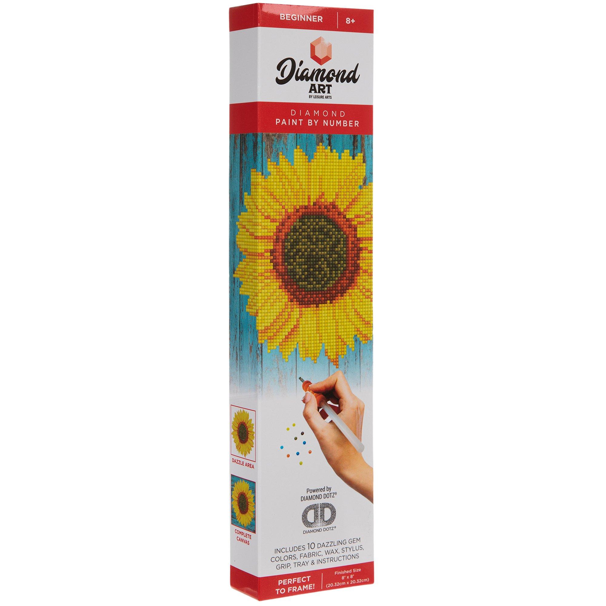  8x12inch Diamond Painting Kits, Sunflower Diamond Painting -  Beginner 5D Round Diamond Paste Craft Digital Painting for Room Decor Wall  Decor or Gifts