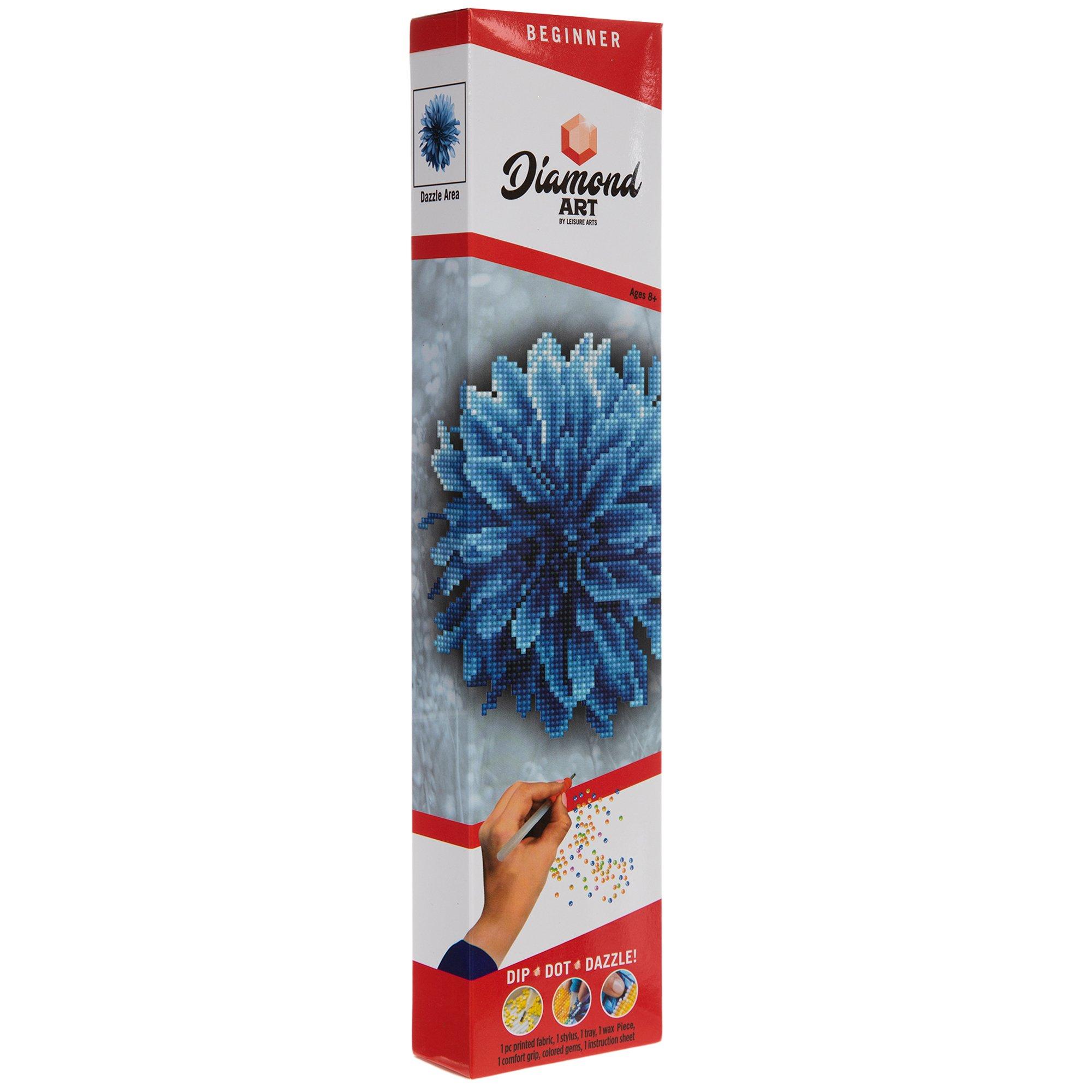 Blue Dahlia Diamond Art Beginner Kit