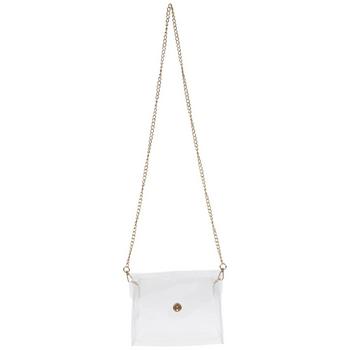 Clear & Gold Crossbody Handbag