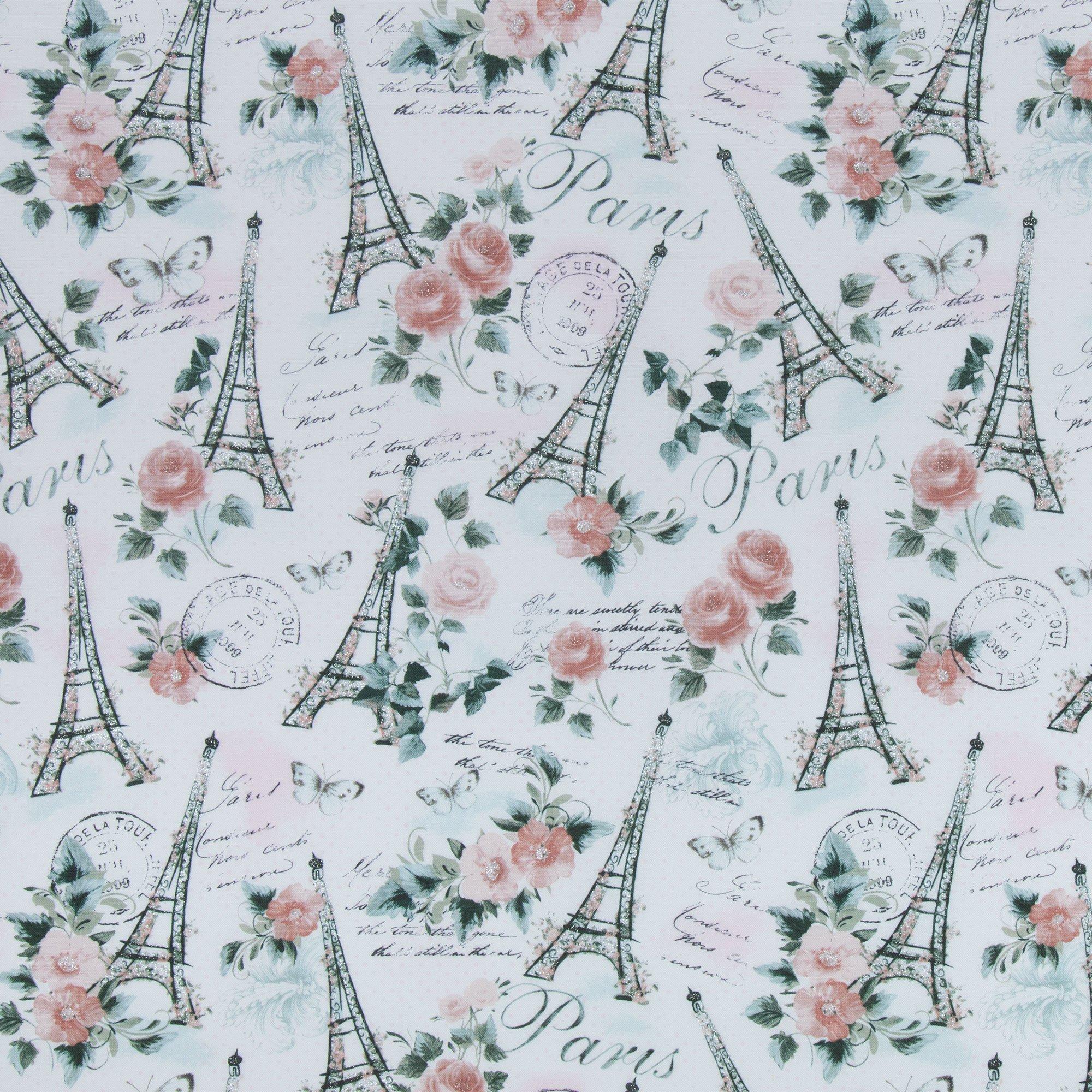Glitter Eiffel Tower Apparel Fabric Hobby Lobby 1873439