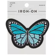 Andibro Butterfly Iron on Patches for Clothing, 12 Pcs Butterfly Flower  Embroidered Applique Patches Sewing Repair Patches Sew on DIY Butterflies