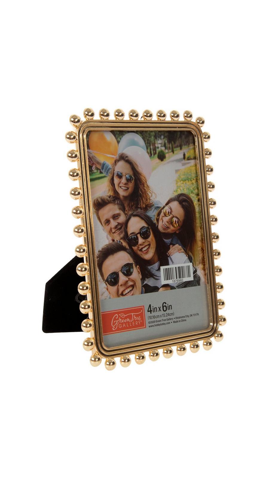 Gold Beased Frame Purse＿GOLD 3046# 7.7*20.5cm Elegant Diamond Embedded Bead Square Light