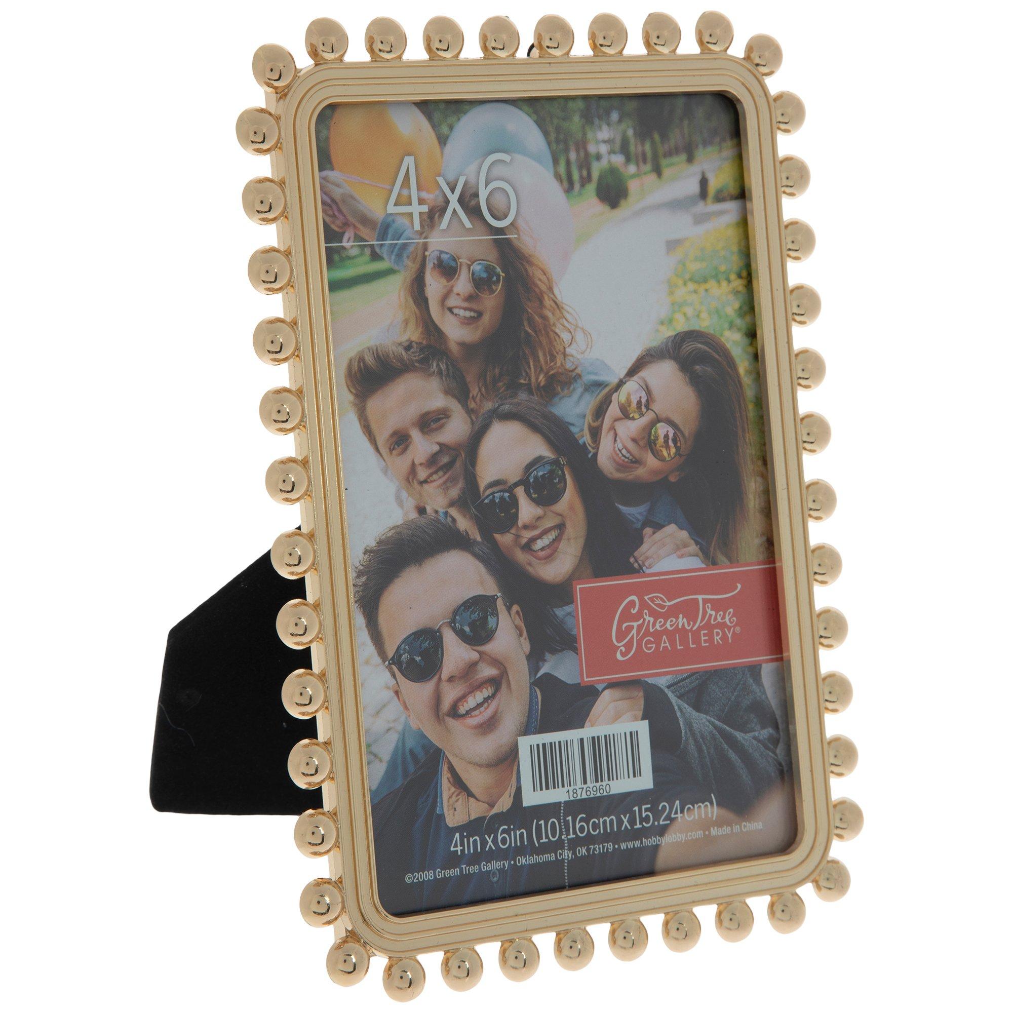 Gold Beaded Metal Frame - 4 x 6