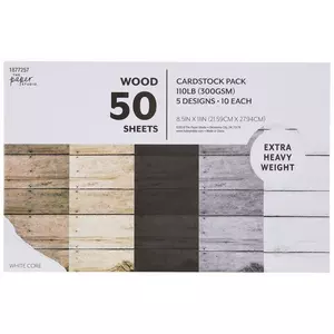 Wood Cardstock Paper Pack - 8 1/2" x 11"