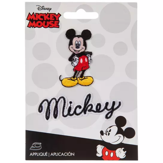 Mickey Mouse iron on patch, Minnie mouse embroidered iron on patch