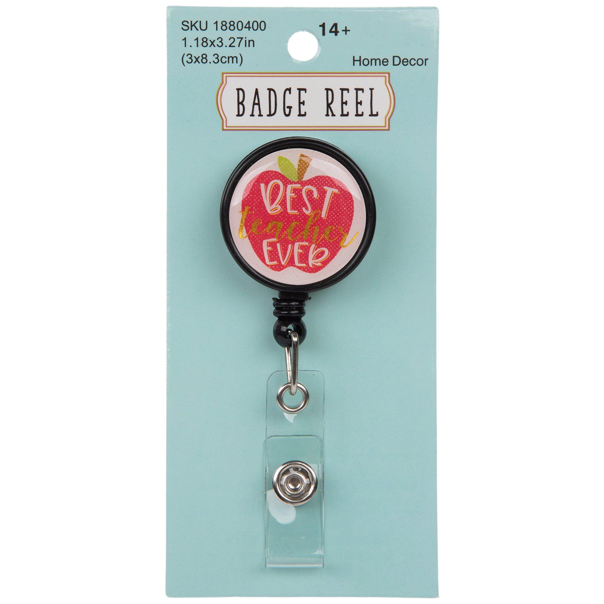 Best Teacher Ever Badge Reel Hobby Lobby 1880400