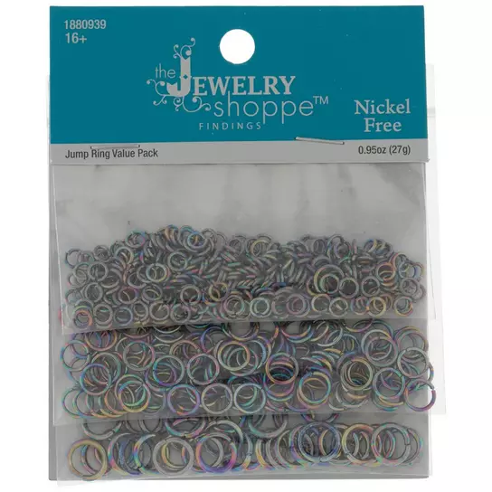 Holographic Jump Rings Value Pack, Hobby Lobby