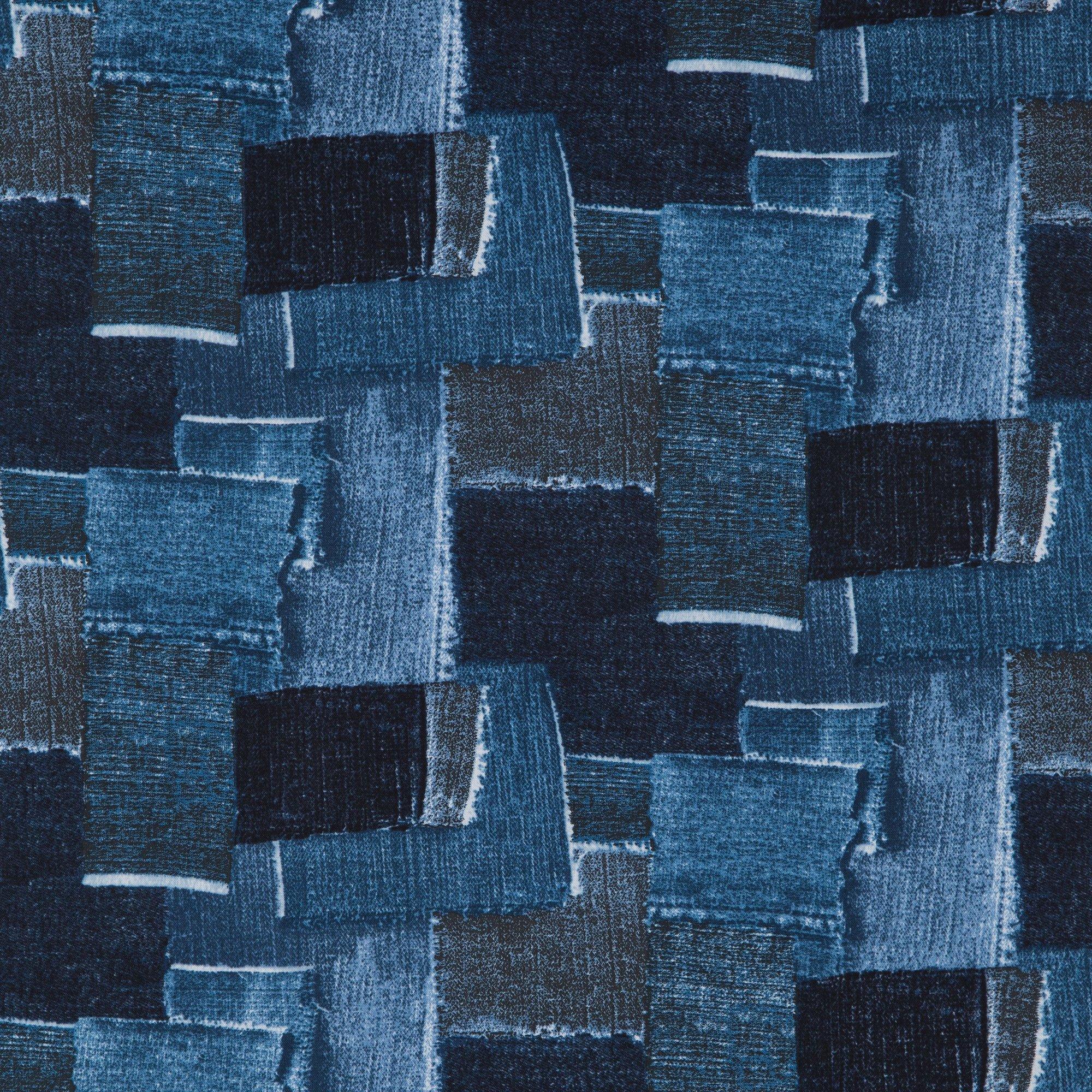 Denim Patch Cotton Calico Fabric, Hobby Lobby