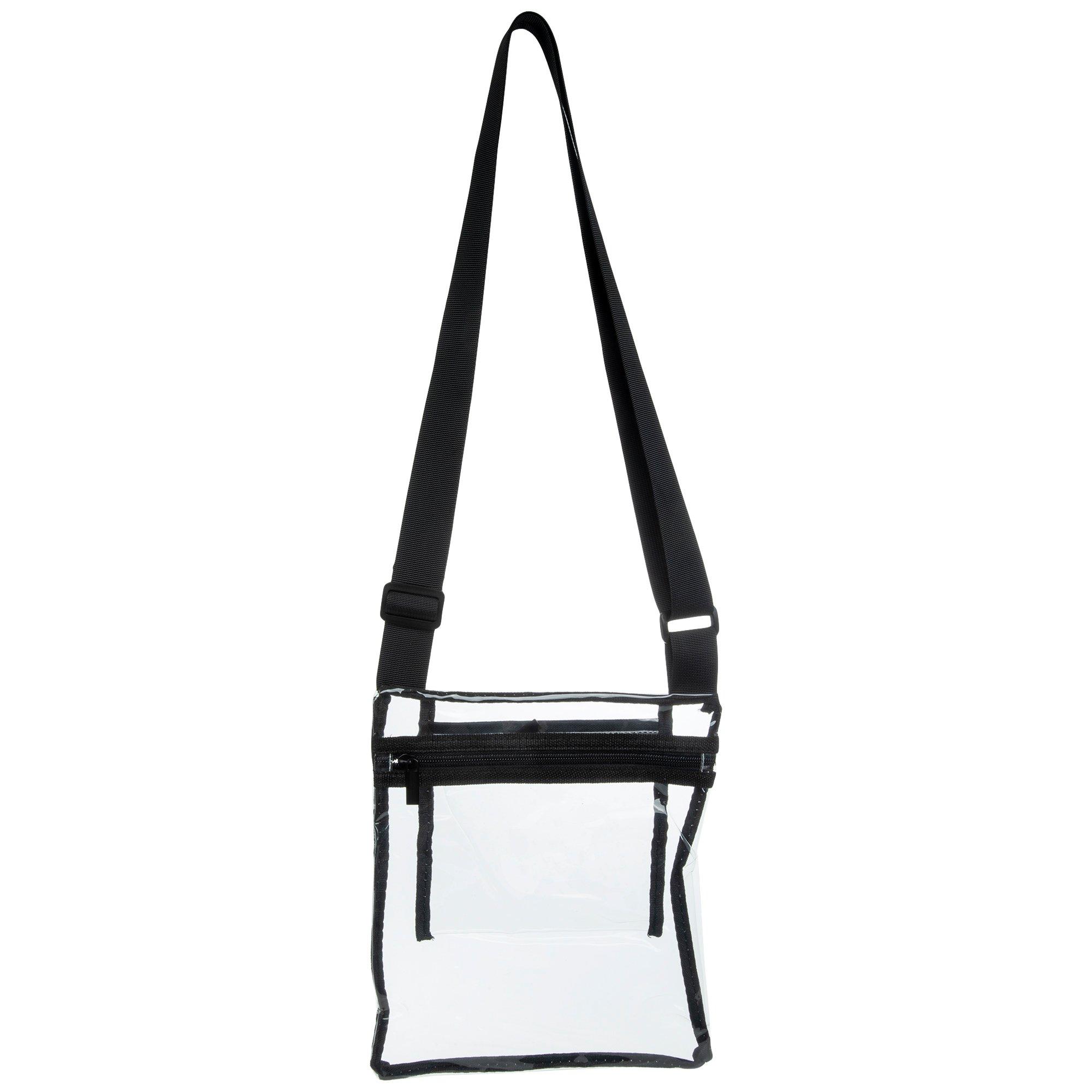 Transparent Shoulder Bag Small Clear Crossbody Bag Zip Pouch Tote Bag  Handbag US