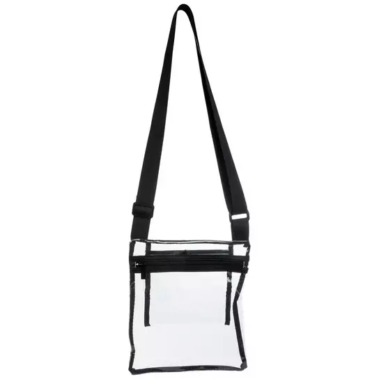 White&Black Prints Clear Purse Cute Transparent Tote Bag with Inner Pouch