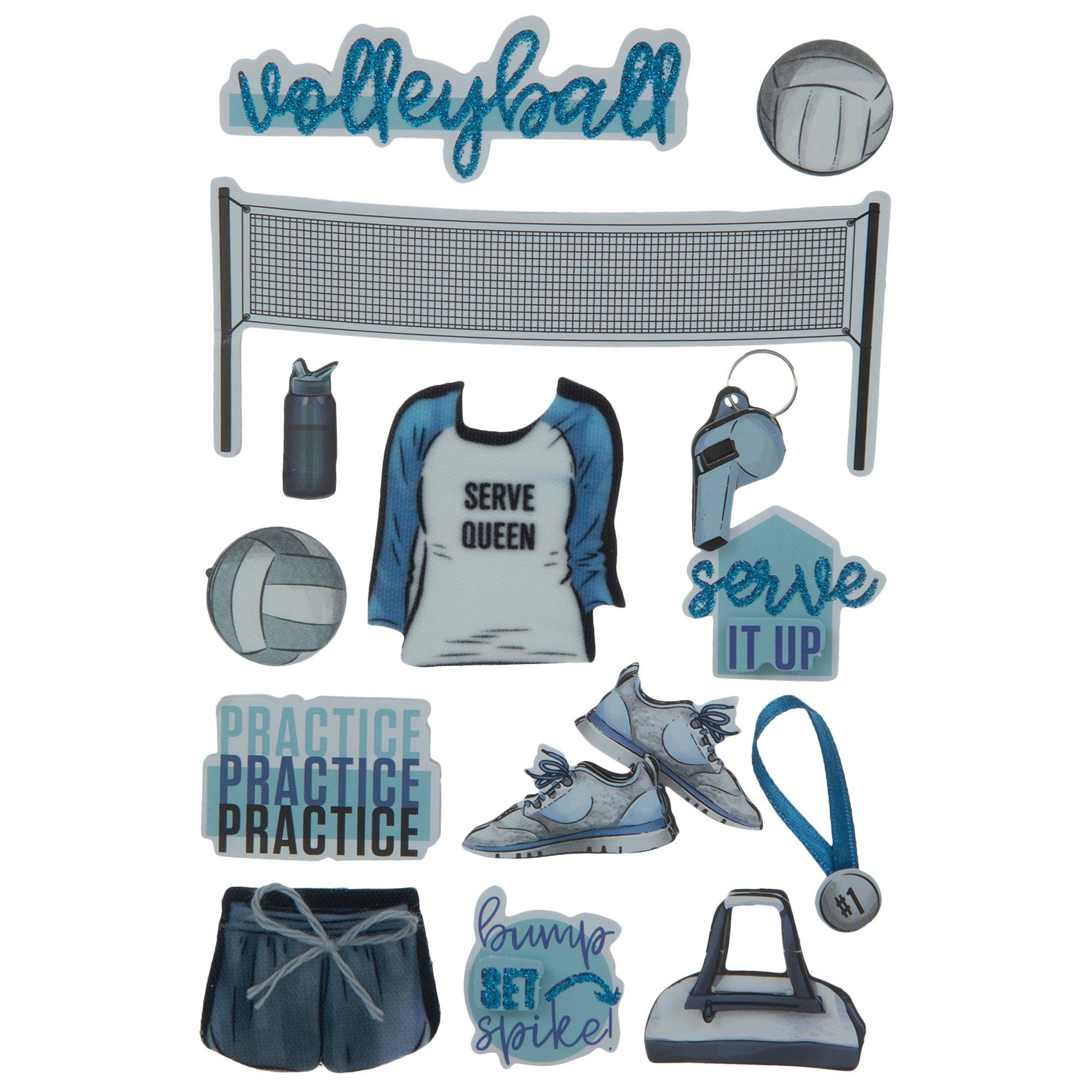 Volleyball 3D Stickers Hobby Lobby 1883784