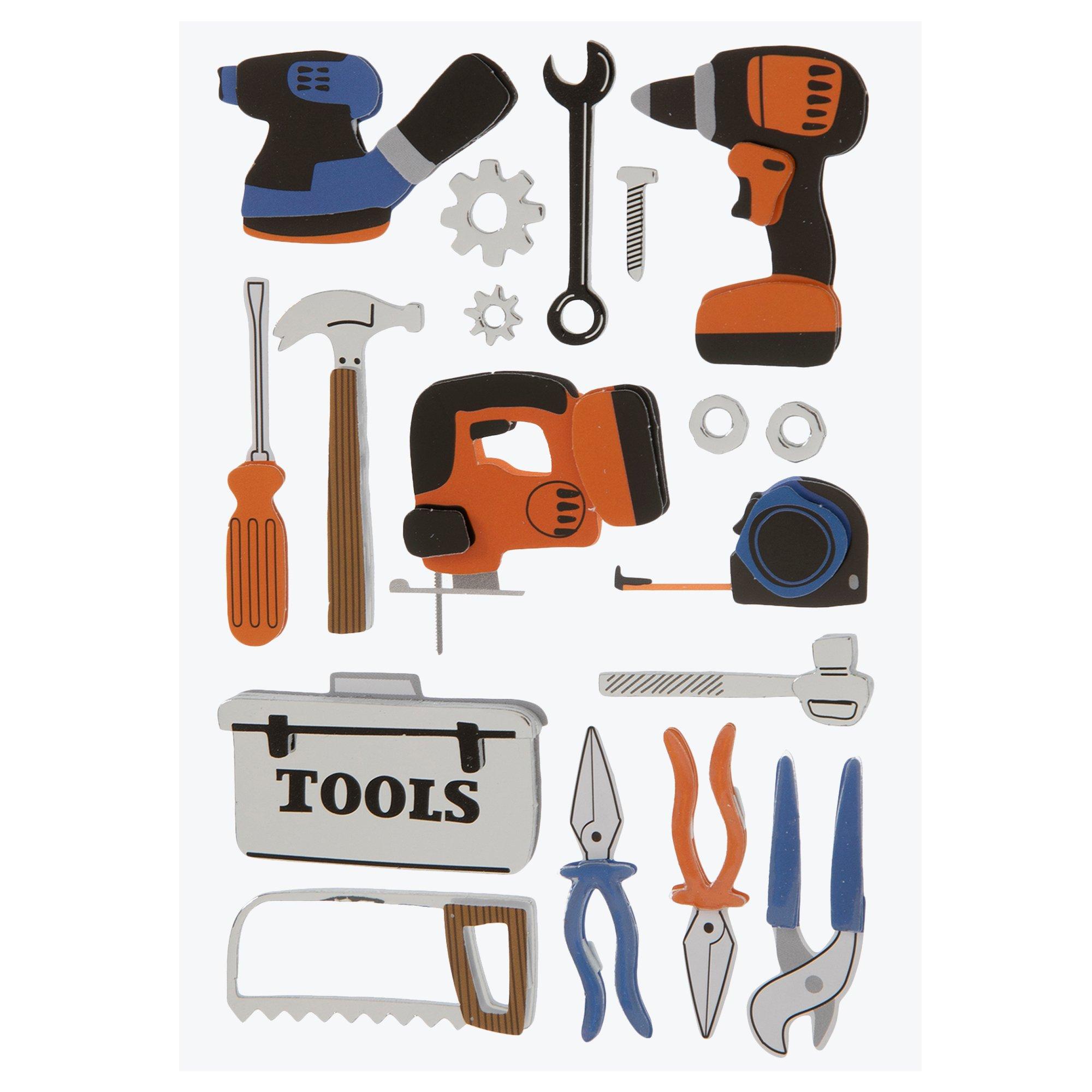 Tools Foil 3D Stickers Hobby Lobby 1884022