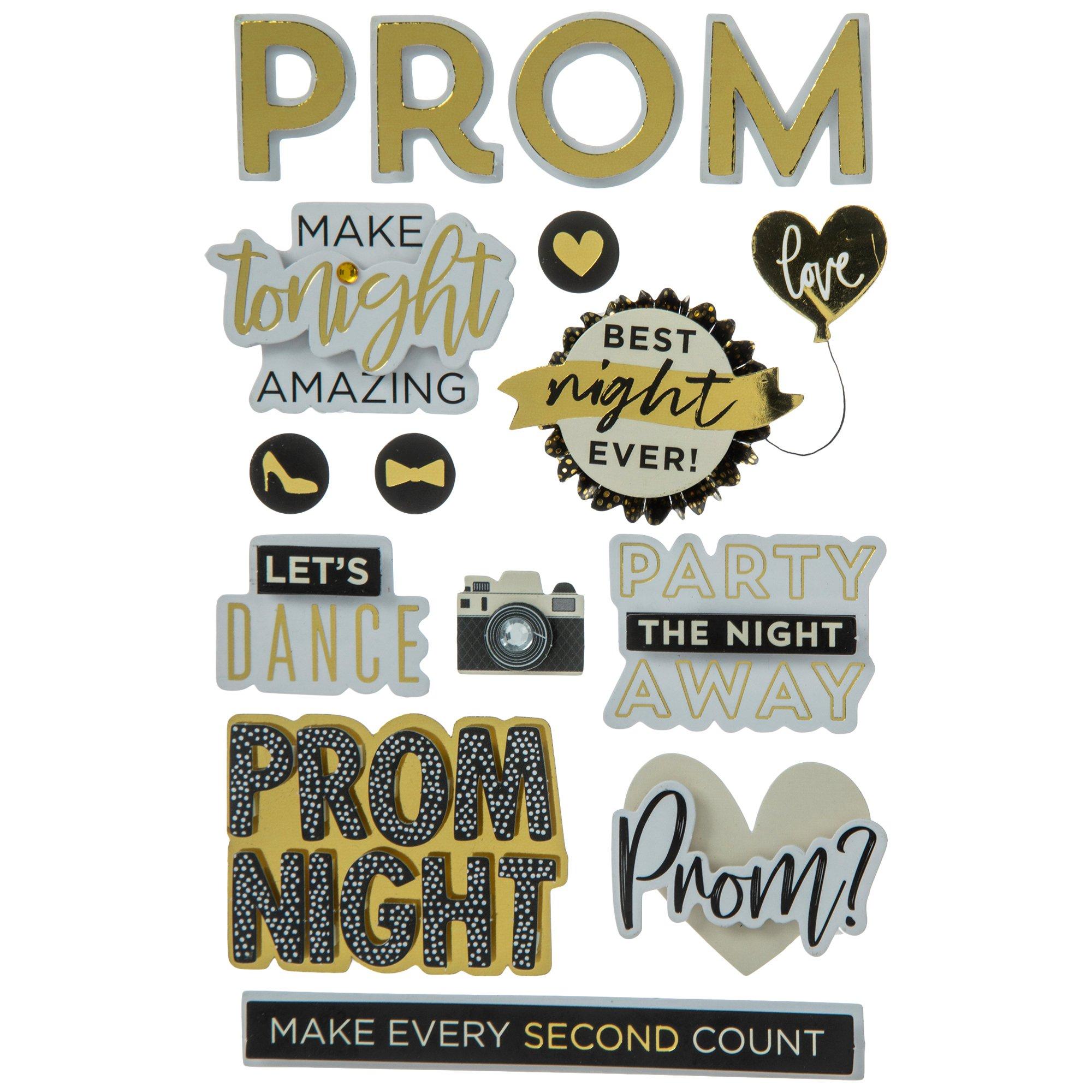 Prom Night 3D Stickers Hobby Lobby 1884089