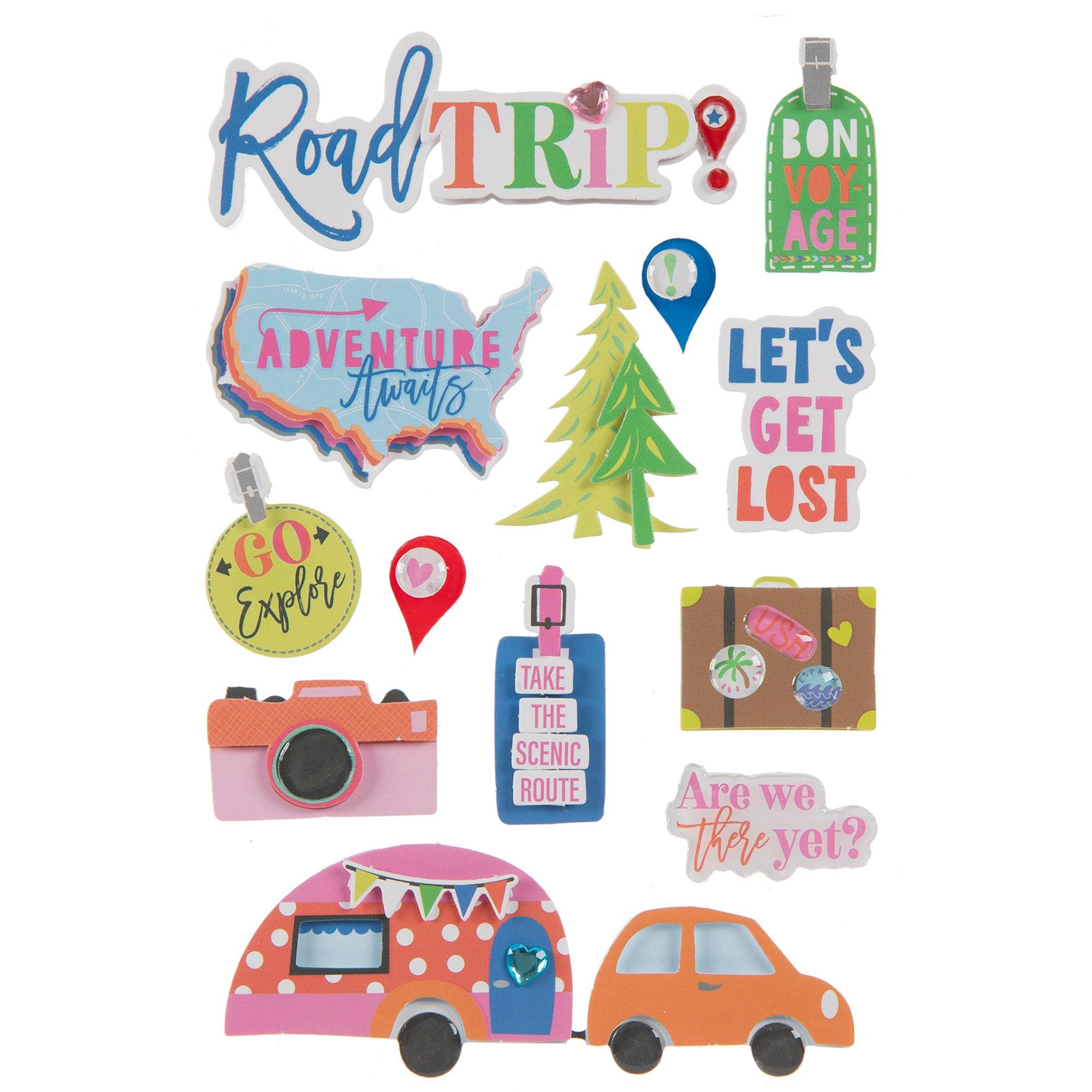 Road Trip 3D Stickers Hobby Lobby 1884287