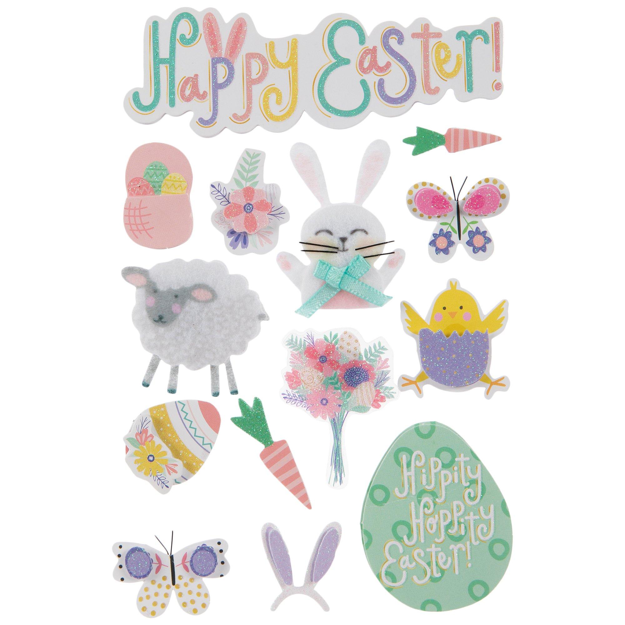 Happy Easter 3D Stickers Hobby Lobby 1884303
