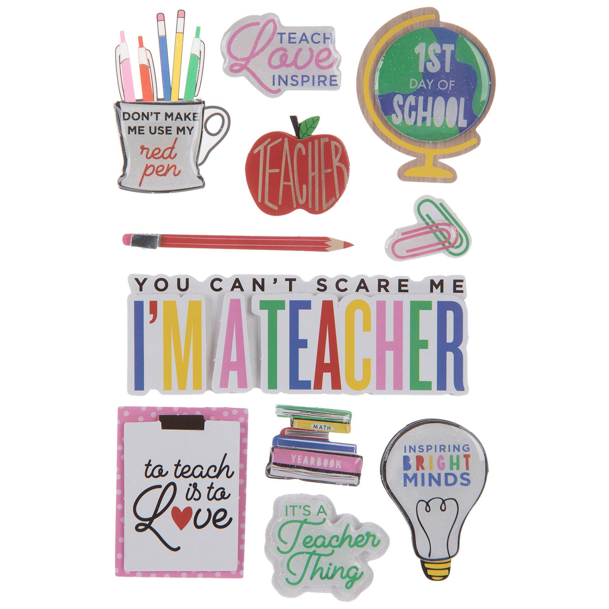 Teacher 3D Stickers Hobby Lobby 1885185