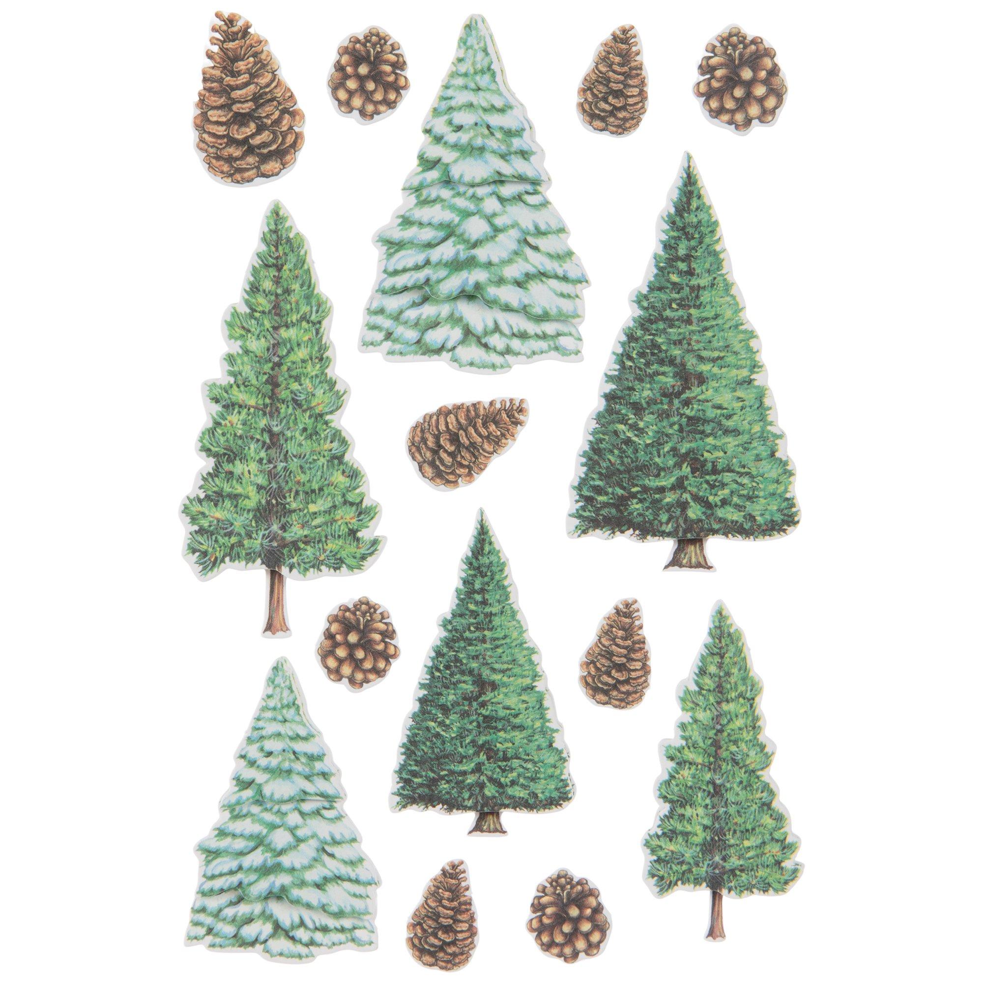 Pine Trees 3D Stickers Hobby Lobby 1885375