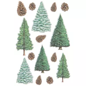 Pine Trees 3D Stickers