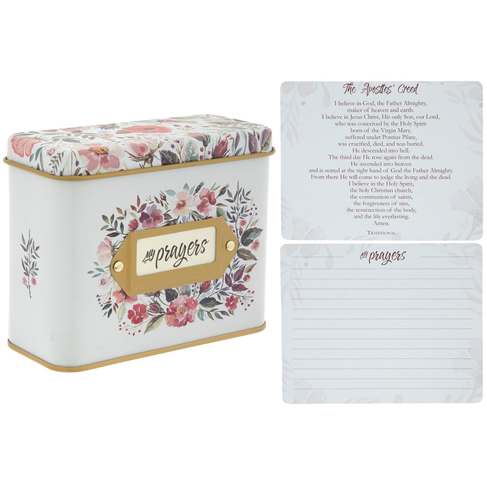 Prayer Cards With Floral Tin Hobby Lobby 1885599