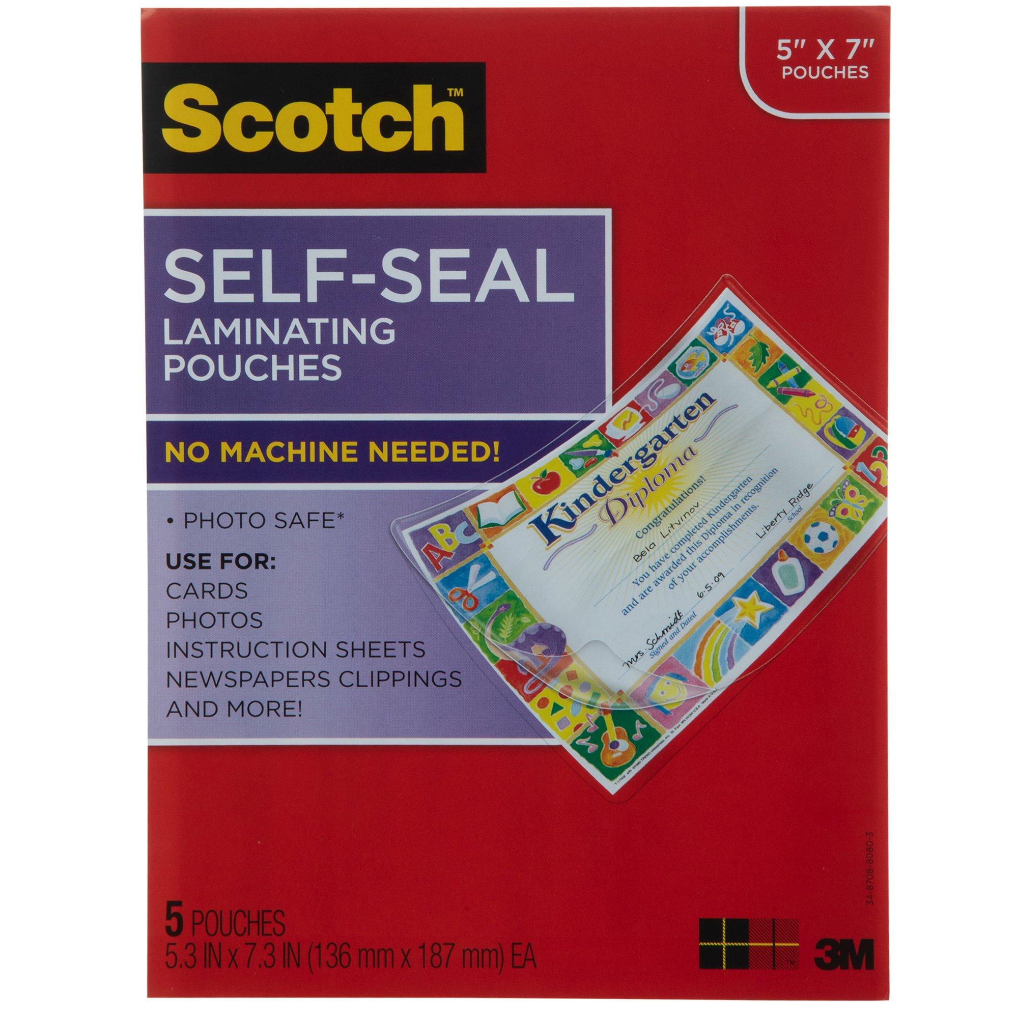 Scotch SelfSeal Laminating Pouches Hobby Lobby 1887363