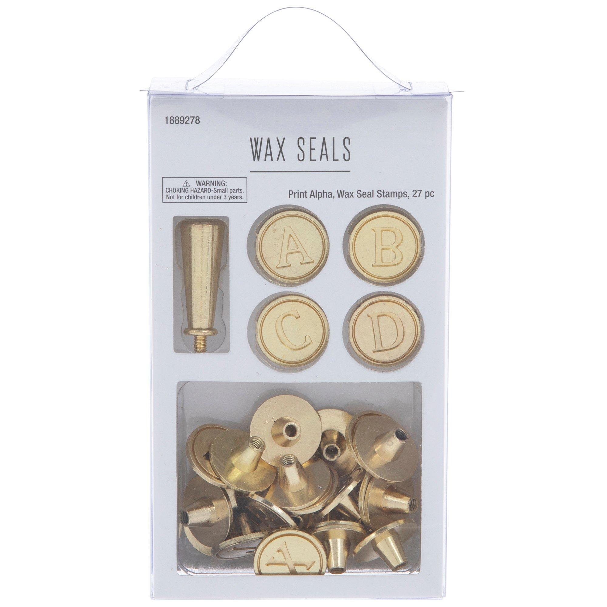 Alphabet Wax Seal Stamps & Handle, Hobby Lobby