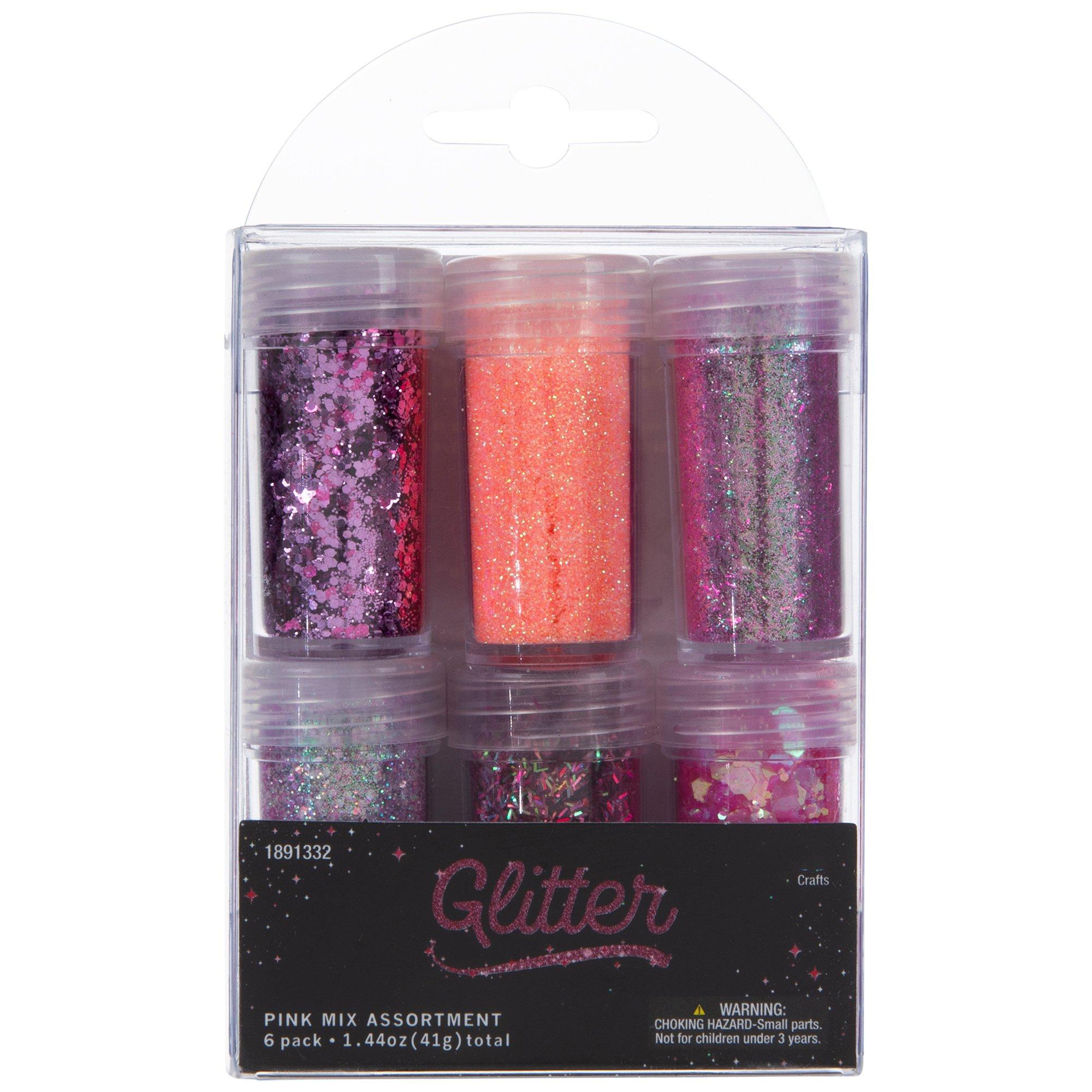 Craft Express 6 Pack 12 oz Glitter Sparkling Stain