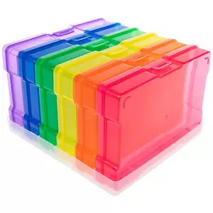 Novelinks Transparent 4 X 6 Photo Cases and Clear Craft Keeper With  Handle - 1 for sale online