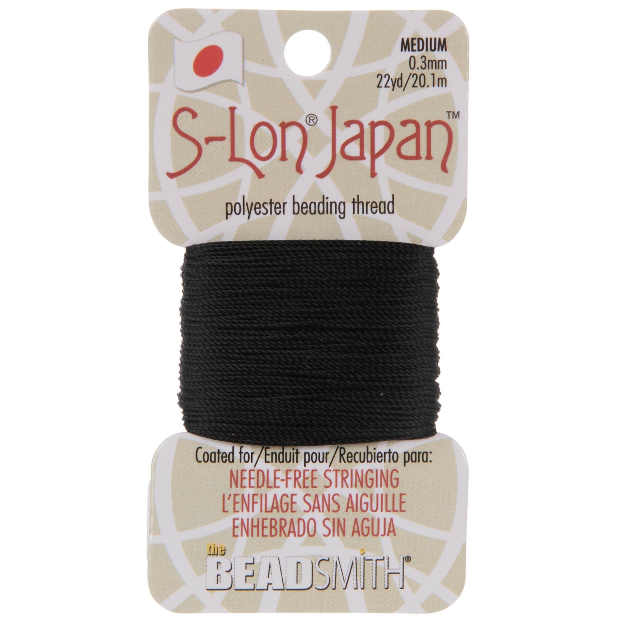 S-Lon (Superlon) Nylon Beading Thread - Size D- TEX45 - 78 Yards
