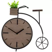 Black Bike Metal Clock