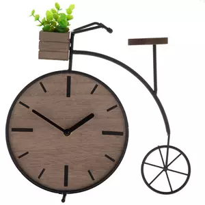 Black Bike Metal Clock