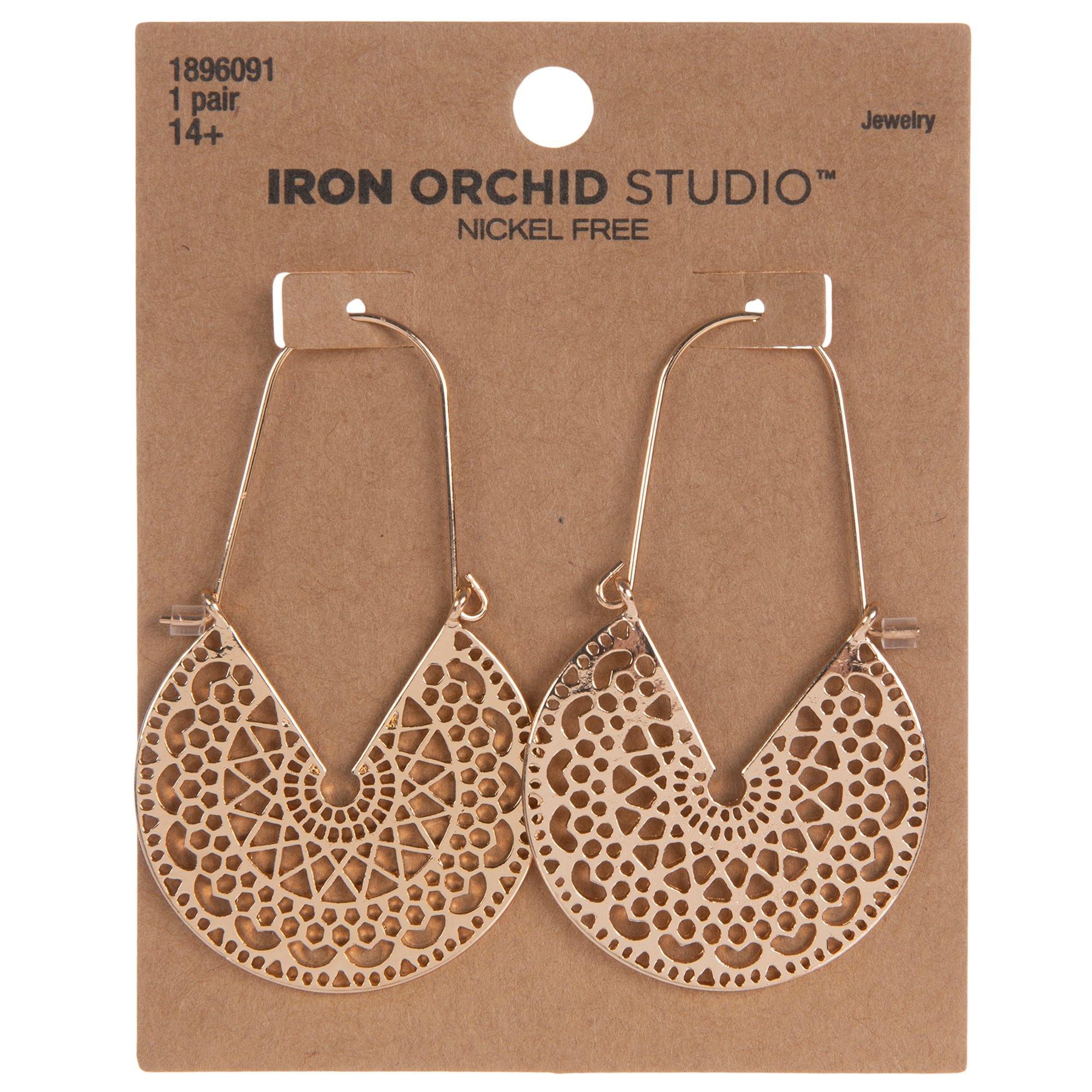 Round Slice Filigree Earrings Hobby Lobby 1896091