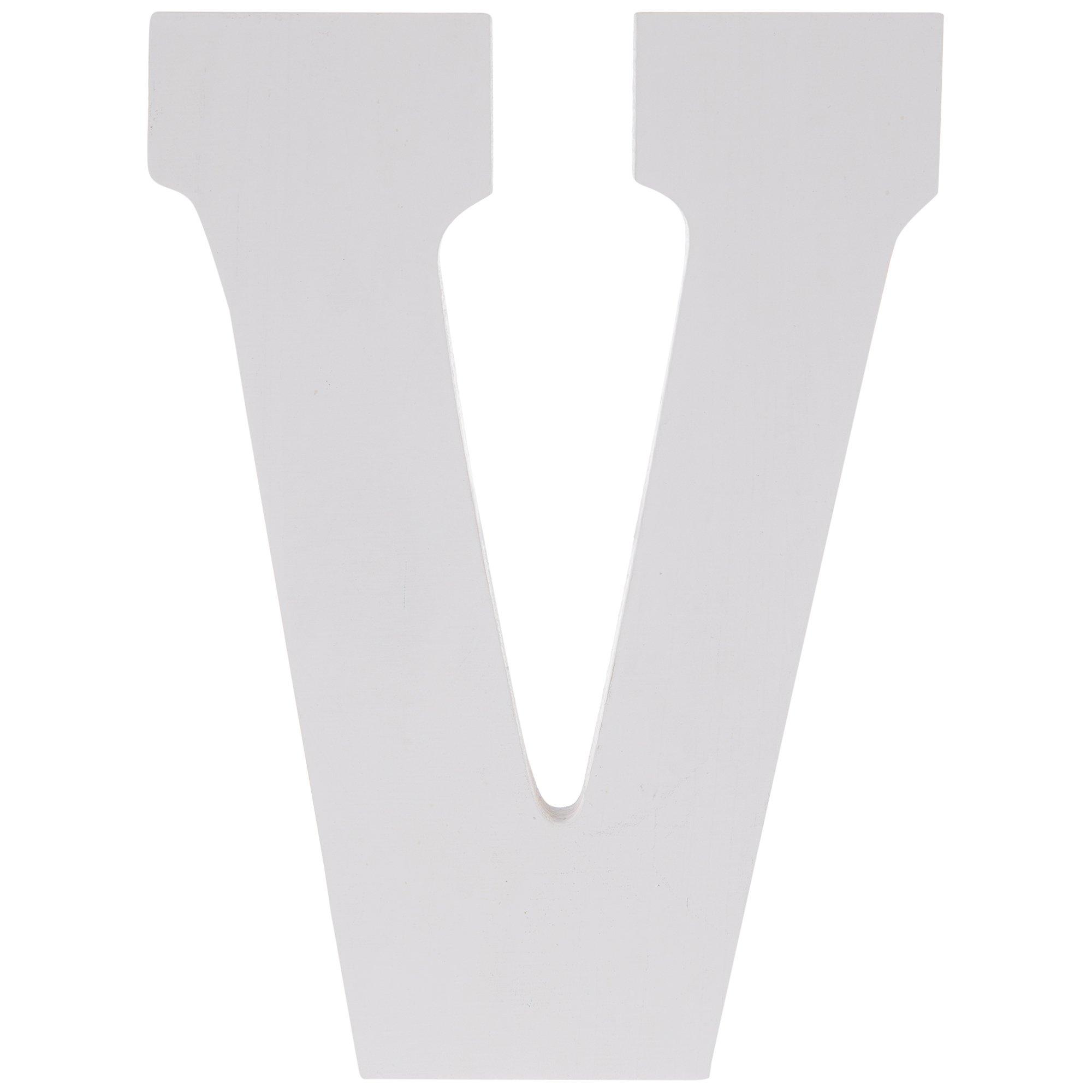 White Letter Wood Wall Decor