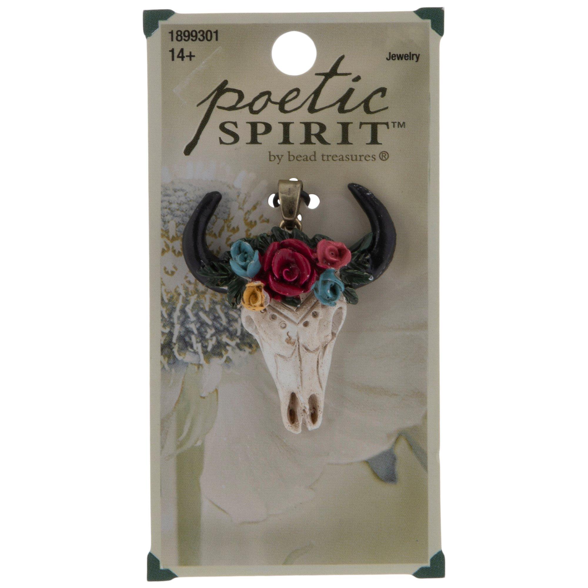 Bull Skull With Flowers Pendant Hobby Lobby 1899301